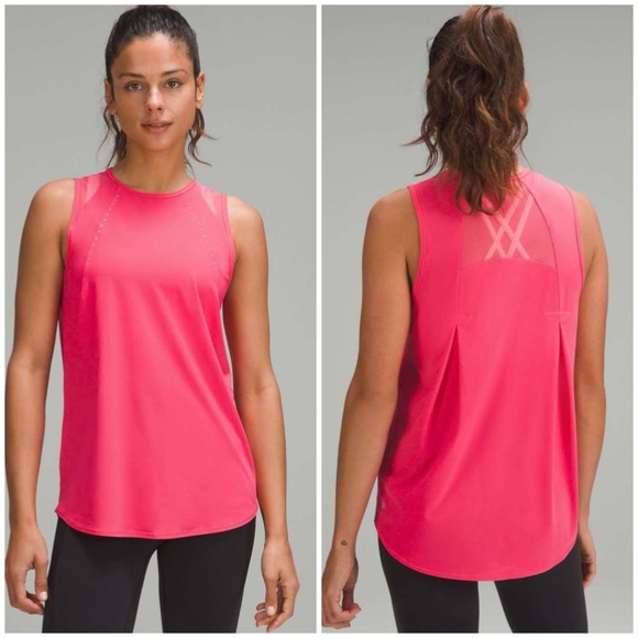lululemon athletica Tops - Lululemon Sculpt Tank Too Pleated in Lip Gloss